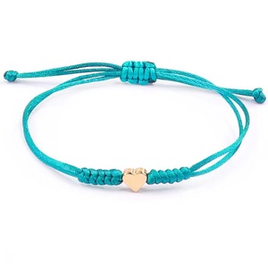 Lc202509110 Bán Buôn Tùy Chỉnh Handmade May Mắn Tình Bạn Macrame Sợi Dây Thừng Dệt Bện Sợi Dây Của Phụ Nữ Trái Tim Vòng Đeo Tay - Product Image 4