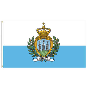 Drapeau <span class=keywords><strong>de</strong></span> Saint-Marin en gros personnalisé tous les pays drapeau national 3x5 FT extérieur suspendu en fibre <span class=keywords><strong>de</strong></span> polyester livraison rapide - Product Image 1