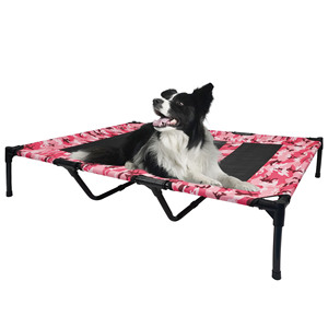 Elevated <strong>Pet</strong> <strong>Bed</strong> with <strong>Metal</strong> Frame High Quality Portable Detachable and Washable <strong>Luxury</strong> Camouflage Cooling <strong>Pet</strong> Dog Cot - Product Image 1