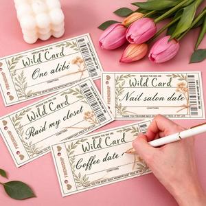 Carnet de coupons personnalisé OEM pour la Saint-Valentin avec étiquette privée pour bijouterie - Product Image 3