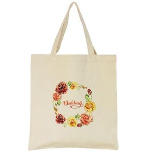 Hot Selling Fashion Printed Cotton Rope Handle Canvas <b>Tote</b> <b>Beach</b> <b>Bag</b> - Product Image 2