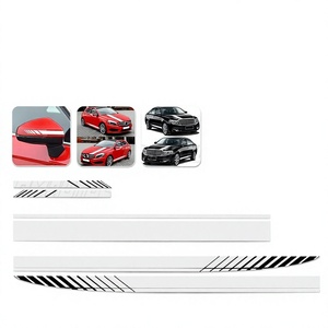 RMAUTO - Pegatinas Universales para el Costado de la Puerta de Coches Deportivos, Franjas Laterales Largas para Pegatinas de Vinilo para //Audi/VW/ - Product Image 4