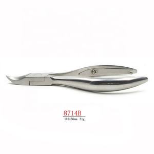 Yüksek kalite profesyonel Podiatry paslanmaz çelik batık tırnak makası pense kavisli bıçak ayak tırnakları kesici için batık parmaklar - Product Image 3