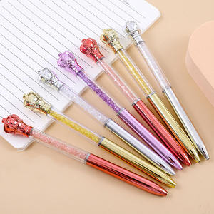 ผลิตปากกาลูกลื่นคริสตัลราคาส่งพร้อมมงกุฎกลิตเตอร์และปากกาลูกลื่นคริสตัลพลาสติก ECO ขนาด 1.0 มม. ขายดี - Product Image 1