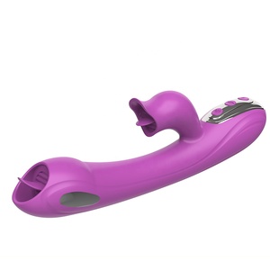 बैंगनी 1 में 2 जी स्पॉट Dildo खरगोश थरथानेवाला सिलिकॉन सेक्स खिलौने महिला जीभ चाट की छड़ी भगशेफ योनि मालिश वयस्क सेक्स की दुकान - Product Image 6