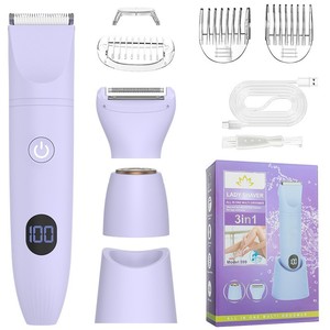 Tondeuse à cheveux rechargeable pour femmes, épilateur multifonction 7 en 1, épilateur pour tout le corps, rasoir pour poils pubiens - Product Image 3