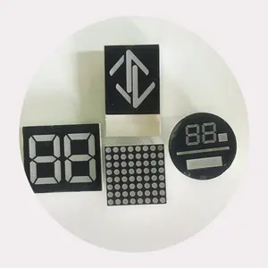 Outdoor Red Square 8x8 Dot Matrix 7 Segment Led Digital Display For Sale