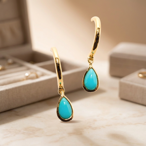 Pendientes de Plata de Ley S925 con Baño de Oro de 14K y Topacio, Clásicos, Ajustables, Color Personalizado, Bella OEM ODM - Product Image 3