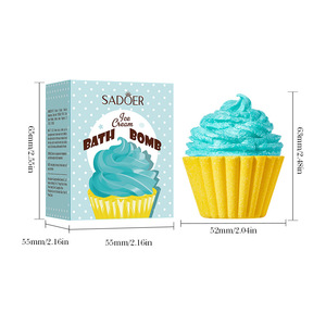 Boule de sel de <span class=keywords><strong>douche</strong></span> rafraîchissante à la crème glacée, riche en <span class=keywords><strong>mousse</strong></span>, longue durée (24 heures) - Product Image 6