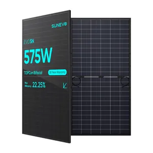 풀 블랙 Topcon N 더블 유리 Pv 모듈 450 와트 500 와트 560 와트 태양 전지 패널 제조 업체 중국에서