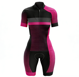 Customizable Design <b>Skin</b> Friendly Sublimation Transfer Print Short Sleeve <b>Tight</b> Cycling Suit for Daily Training and Competition - Product Image 3