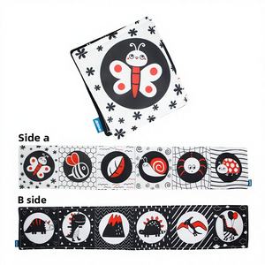 <span class=keywords><strong>Libro</strong></span> Sensorial de Tela Suave para Bebés, Niños Pequeños y Niños, en Blanco y Negro de Alto Contraste, para Masticar, Silencioso y Educativo, para Preescolar - Product Image 2