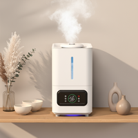 Humidificateur diffuseur d'arômes électrique OEM 2026 à brume froide, intelligent, pour maison et hôtel, grande capacité 6L, ultrasonique, en plastique, pour bureau