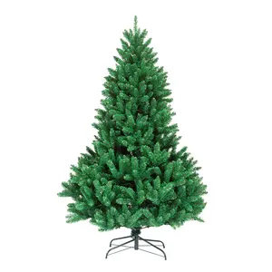 2024 Hot Selling Green Led Lighted Artificial Full Pvc Christmas Tree For Christmas Gift