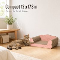 Großhandel Katzen-Kratzbaum-Lounge-Bett aus umweltfreundlichem Karton mit Küstenmuster für drinnen, zum Spielen und Klettern, recycelbar