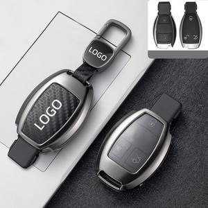Zine hợp kim cho Mercedes <span class=keywords><strong>Benz</strong></span> Amg xe từ xa phím sợi carbon Bìa w206 vỏ trường hợp nhà ở bảo vệ <span class=keywords><strong>3</strong></span> nút - Product Image 1