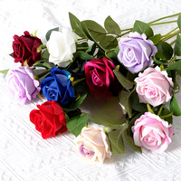 Roses en velours de soie faites à la main de haute qualité – Très réalistes, style moderne pour mariages, remises de diplômes et décoration de lieux