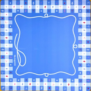 Tapete de Mahjong Americano Vintage Azul Floral, Antideslizante, Reductor de Ruido, Microfibra Ecológica, Resistente al Agua, para Jugar - Product Image 5