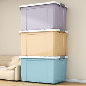 BW6624S Scatola di Stoccaggio Pieghevole Multifunzionale Extra Large in Plastica, Organizzatore Moderno per Vestiti, Trapunte, Giocattoli e Tè - Product Image 3