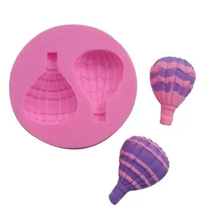 3D a pair hot air balloon Fondant Silicone Mold Cake Sugar Decoration Liquid Silicone Mold Cake Baking Silicone Tool