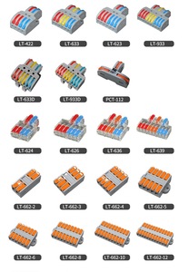 Conectores de Terminal de Fio Rápido PCT 212/213 Plugue 221 Conectores de Cabo <span class=keywords><strong>2</strong></span> Entradas e <span class=keywords><strong>2</strong></span> Saídas Blocos de Terminais para LED Elétrico - Product Image 3