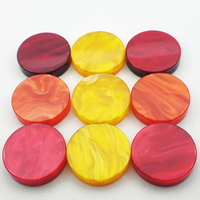 Jetons de jeu en résine acrylique marbrée brillante, puces en plastique personnalisées pour Ludo, Échecs, jeux de société familiaux multijoueurs, vente en gros
