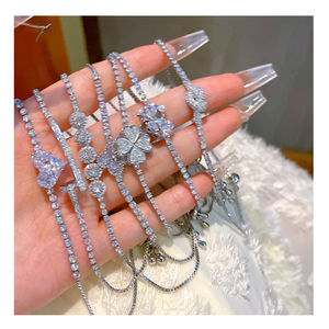 สร้อยข้อมือเงินแท้พร้อมจี้ สร้อยข้อมือและกำไล เครื่องประดับเงินแท้ 925 เครื่องประดับเงิน - Product Image 1