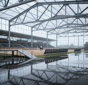 Atelier en acier robuste personnalisable pour ferme avicole poulailler pour chevaux/bétail avec fonctions de coupe par soudage par pliage - Product Image 4