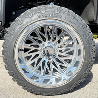 Jantes de camion forgées sur mesure SL 28X12 26X12 22X14 24X12 Super Single Deep Concave Polished avec entraxes 8X180 8X170 8X165.1 pour Ram 2500