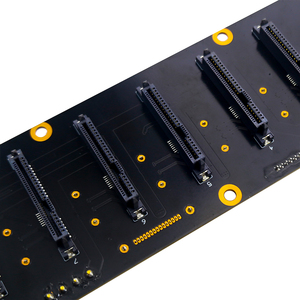 Carte de circuit de fond de panier de serveur <span class=keywords><strong>8</strong></span> <span class=keywords><strong>SAS</strong></span> 7 + 7 + 15Pin HDD adaptateur carte mère Molex 4pin alimentation 3pin ventilateur en-tête PCIe - Product Image 4