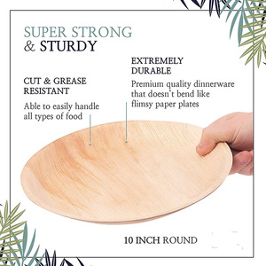 Tự Nhiên Chic Thân Thiện Với Môi Tre Phục Vụ Khay Phân Hủy Sinh Học Dùng Một Lần Bộ Đồ Ăn Bằng Gỗ Cho Bữa Ăn Tối Đám Cưới Và Các Bên - Product Image 5