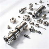 Pièces métalliques en acier inoxydable usinées CNC de précision sur mesure à 5 axes, usinage CNC, fraisage, petites pièces en aluminium