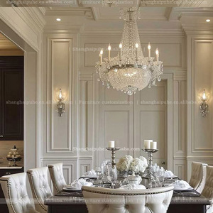 Bàn ăn thiết lập cho 10 Phong Cách Nước Mỹ dài bằng đá cẩm thạch bàn ăn đặt 10 chỗ ngồi sang trọng pháp và phong cách Châu Âu - Product Image 5