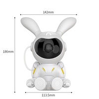 Nouveau Design Bunny Astronaut Starry Lights 7 Couleurs LED Veilleuse Gala xy Projecteur Fof Kids Gift