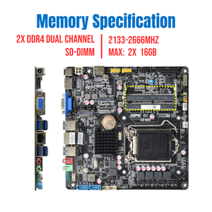 Новая тонкая материнская плата Mini-ITX LGA1151 поддерживает Intel <span class=keywords><strong>Core</strong></span> 6-9 поколения CPUs 2X DDR4 SO-DIMM NVMe NGFF M.2 H310 ITX материнская плата - Product Image 3