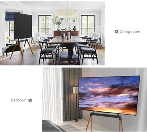 Home Ergonomic Art Design Height Adjustable <strong>Easel</strong> Beech Wood Artistic Ladder Style Studio <strong>TV</strong> Floor Standing <strong>Stand</strong> for 55-86 Inch - Product Image 5