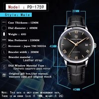Montre mécanique pour homme PAGANI DESIGN 1759, classique, automatique, bracelet de luxe, tourbillon, étanche 100 m