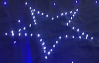 Tirai langit berbintang LED biru putih, kain cahaya bintang DIY untuk pernikahan siaran langsung ruang latar belakang fotografi