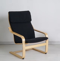 Canapé Fauteuil Moderne en Bois avec Housse Amovible pour Salon, Famille, École, Hôtel, Café, Bar et Restaurant