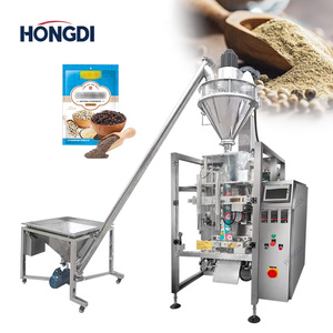 Machine d'emballage automatique de film en rouleau pour poudres avec élévateur à vis pour l'ensachage de poudres d'épices, d'assaisonnements et de farine - Product Image 2