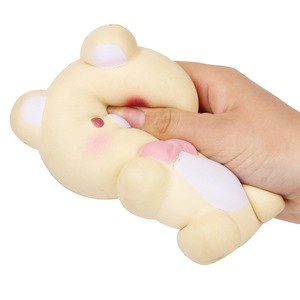 Cute Shy Bear PU <b>Foam</b> Slow Rebound Toy Decoration For Bedroom Birthday Gift Compact Design 3-6 Years Old - Product Image 4
