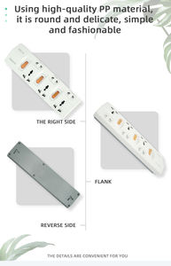 2026 New CE RoHS BS Certified 13A 3000W Power Strip Overload Protector <b>Extension</b> <b>Socket</b> with Safety Shutter - Product Image 5