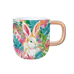 Customizable <strong>Easter</strong> Festival Ceramic Cup with Gold Bunny Handle Porcelain <strong>Easter</strong> <strong>Mug</strong> - Product Image 4