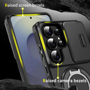 Étui anti-chute à fenêtre coulissante avec support magnétique pour Samsung S26 Ultra, A57, S24, S23 Plus, A17, S25 <span class=keywords><strong>FE</strong></span>, S26, S25 Edge - Product Image 3