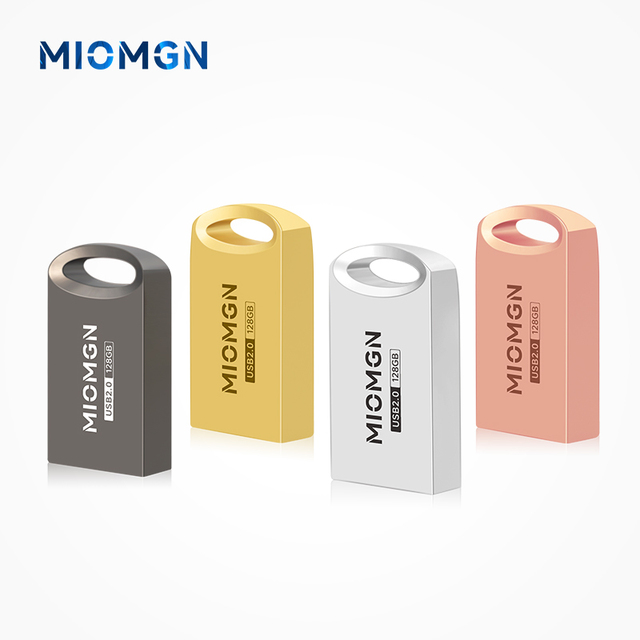 Super Mini USB 3.0 Flash Drive 128GB 64GB 32GB 16GB 8GB 4GB Metal Pen Drive New Interface USB 2.0 Pendrive