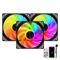 Ventilateur de boîtier PC SNOWMAN AK120 6PIN 120mm RGB en aluminium, dissipateur thermique, 12V DC, 15-35dBA, silencieux, 1200RPM, ventilateur de refroidissement pour jeux