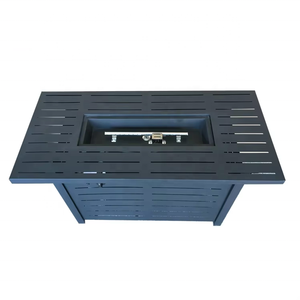 หลุมไฟแก๊สโพรเพนทรงแบนสี่เหลี่ยมขนาด42นิ้วพร้อมฝาโลหะ40000BTU เอาต์พุตความร้อนกลางแจ้ง - Product Image 3