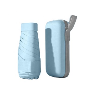 Paraguas Plegable de Lujo de Cinco Pliegues y 6 Varillas, Apertura Manual, Protección UV, Ultraligero, Pequeño, para Sol y Lluvia, Varillas de Fibra de Vidrio, para Negocios - Product Image 1