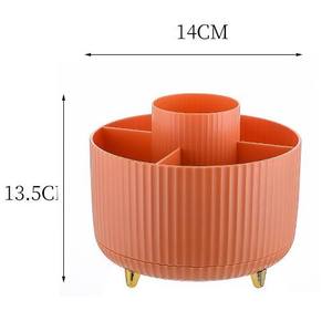 Scatola <span class=keywords><strong>Porta</strong></span> Pennelli in Plastica, <span class=keywords><strong>Porta</strong></span> Pennelli da Trucco da Scrivania, Rotazione a 360 Gradi, Design Multicolore, per Oggetti Vari - Product Image 6
