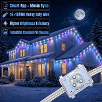 Vente en gros de lumières à points pixel RGBW 48V 200ft 400ft 500ft, étanches IP68, pour décoration de Noël en extérieur permanente